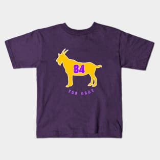 The GOAT- Purple Minnesota Moss Goat Kids T-Shirt